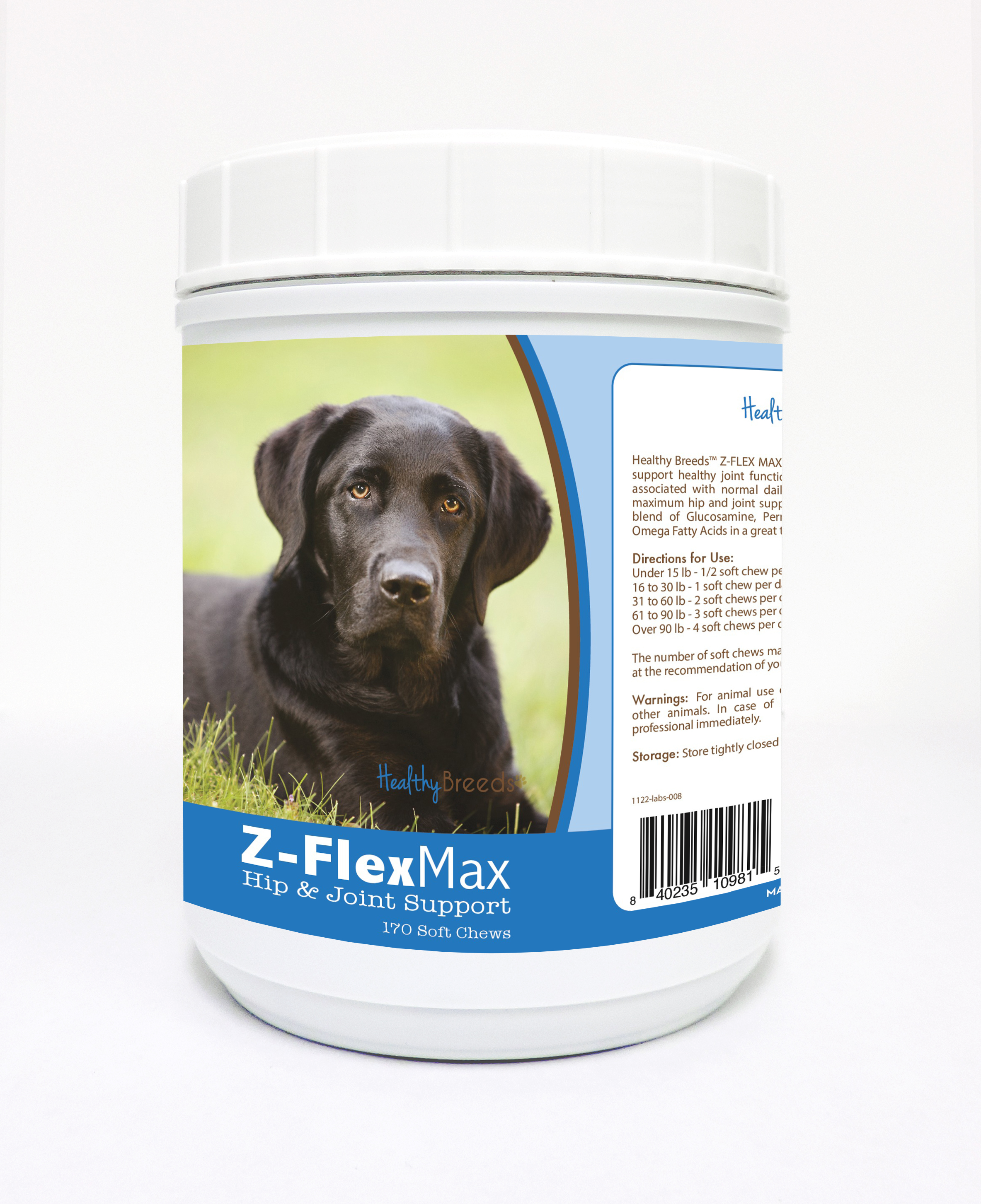 Healthy Breeds Labrador Retriever ZFlex Max Hip and Joint Soft Chews