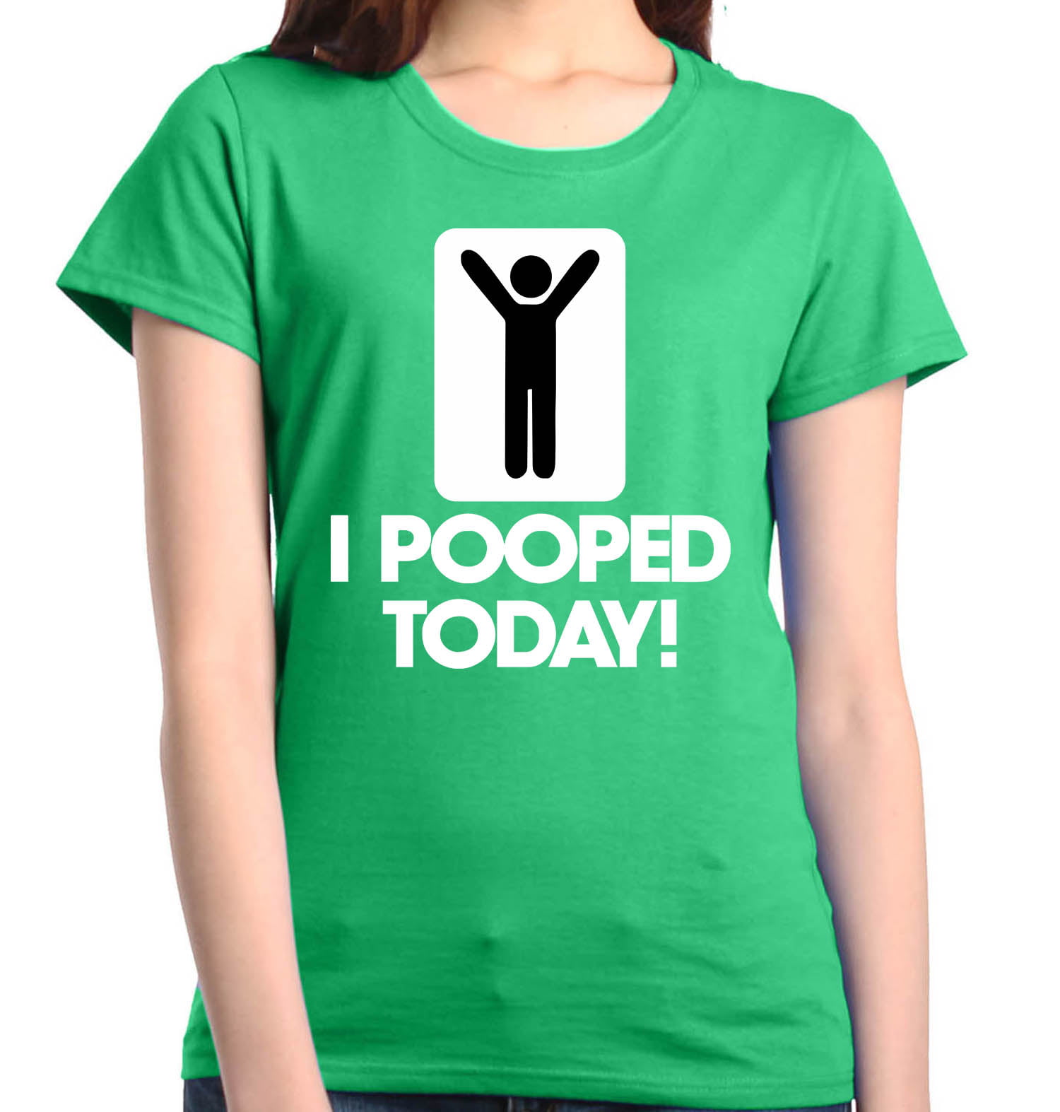 shop4ever I Pooped Today T-Shirt Funny Shirts