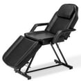 thumbnail image 4 of BarberPub Adjustable Massage Table with Headrest, Towel Hanger, 380 lbs Capacity—Ideal for Spa, Salon, Tattoo, or Facial Use, Black, 4 of 9