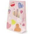 thumbnail image 7 of 36-Pack Cute Heart Pattern Paper Gift Bags for Valentines Day, Kids Party Favors, Goodies, and Treats, 5 X 8.7 X 3 inches, 7 of 7