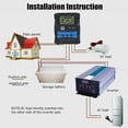thumbnail image 4 of Solar  Controller, PWM Battery Intelligent Regulator with LCD Display Solar Panel Controller for RVs Trailers Boats Yachts Voyager, 4 of 7