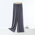 thumbnail image 2 of Gunia Wide Leg Pants For Women Pajama Pants Casual Pants Comfortable Straight Leg Trousers With Drawstring Relaxed Home Leisure Wear Summer Pants, 2 of 7