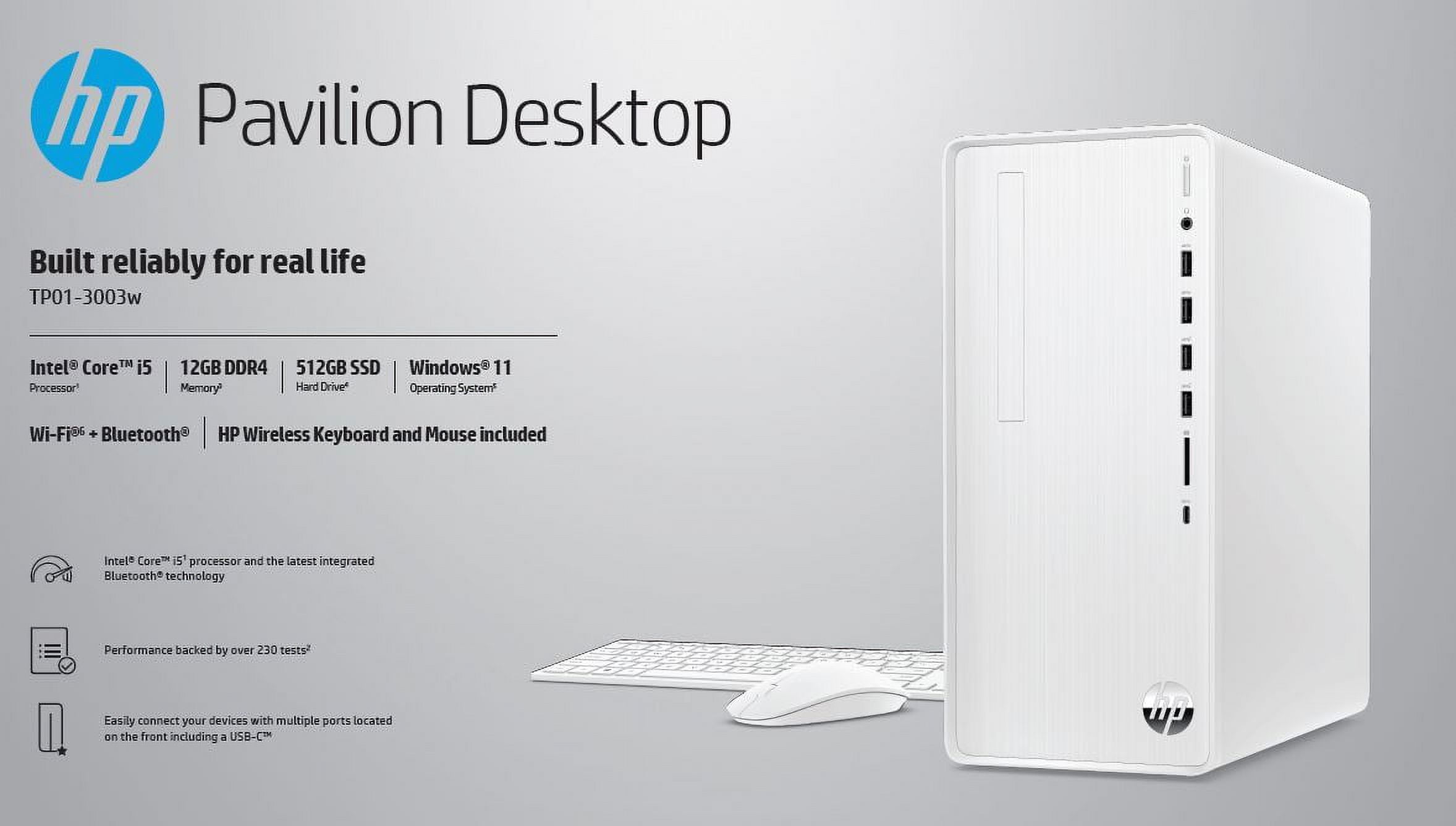HP Pavilion Desktop, Intel Core i, GB SDRAM, GB SSD