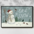 thumbnail image 2 of Jolly Snowman Collection A - Framed Gallery Wrapped Holiday Canvas - 25 x 37 - Black Frame, 2 of 8