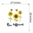 thumbnail image 4 of Children Bee different Cute Quotes & Sayings Wall Decal Decoration Beautiful Sunflower field with Bee's Vinyl Decal Lasts Years and Easily Removable - Size: 27 In(W) x 30 In(H), 4 of 5