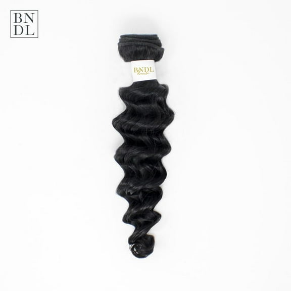 BNDL House Virgin Brazilian Deep Wave 10" Bundle, Natural Black