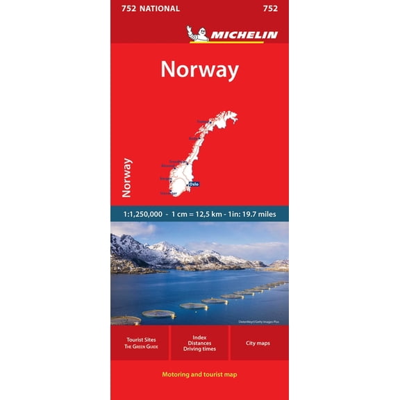 Maps/Country (Michelin) Norway Map 752, (Paperback)