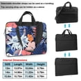 thumbnail image 6 of YFYANG 15.6 inch Universal Laptop Bag Oxford Cloth Laptop Sleeve, Multi-functional Tropical Floral Plant Pattern Notebook Computer Messenger Bag Handbag, 6 of 8