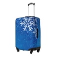 thumbnail image 1 of Fotbe Blue Christmas With Snowflakes Funda Protectora para Equipaje, Antirrayones y Resistente a la Suciedad, Compatible con Maletas de 18 a 32 Pulgadas-Small, 1 of 7