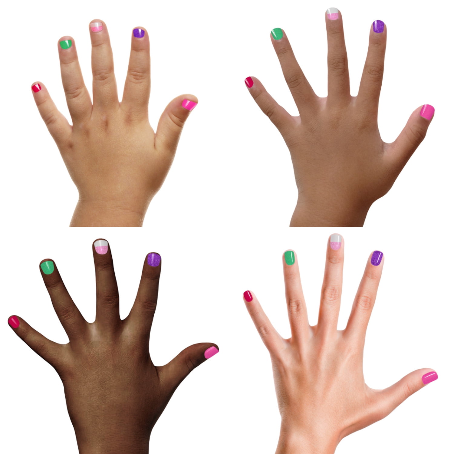 Piggy Paint Jingle Nail Rock 6 Christmas Non-toxic Nail Polishes for Kids & Nail Art