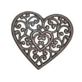 thumbnail image 4 of Salvamanteles de hierro fundido resistente, agarradera para ollas, placa caliente resistente, almohadilla de metal para ollas y sartenes, tetera, mesa Corazón, 4 of 8