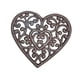thumbnail image 4 of Salvamanteles de hierro fundido, almohadilla de metal rústico resistente para ollas calientes, salvamanteles vintage para placas calientes Corazón, 4 of 9