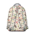 thumbnail image 3 of Hedgehog Pattern with Pioneer Flower Backpack for School,Cute School Bag,Schoolbag with Adjustable Shoulder Straps & Padded Back,15.3"x11"x7.1".﻿, 3 of 6