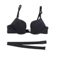 thumbnail image 2 of Women‘s Deep U Push Up Multi-Way Convertible Plunge Bra, 2 of 6
