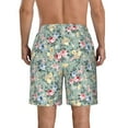 thumbnail image 3 of Naloa Rose Flowers Men's Beach Shorts, Surfing shorts, Swim trunks, Quick Dry Swim Trunks for Surfing Beach Fun - X-Large, 3 of 9