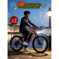 thumbnail image 4 of ESKUTE Mountain Electric Bike for Adults, 750W Brushless Motor, 20 MPH Top Speed, 48V 20.8Ah Battery, Full Suspension, 27.5" Tires, Up to 80 Miles Range, Red, 4 of 7
