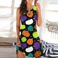 thumbnail image 1 of pstuiky Maxi Dresses pour Femmes, Robe Débardeur Décontractée pour Femmes, Robe Imprimée d'Halloween pour les Fêtes, Robes de Retour en Vente, 1 of 5