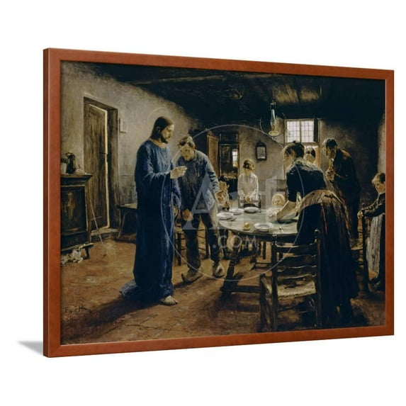 The Mealtime Prayer, 1885, Framed Art Print Wall Art by Fritz von Uhde Sold by Art.Com