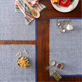 thumbnail image 4 of Design Imports CAMZ13046 DII French Blue Eco-Friendly Chambray Fine Ribbed Placemat 6 Piece, 4 of 4