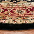 thumbnail image 3 of SAFAVIEH Lyndhurst Miranda Floral Area Rug, Black/Red, 6' x 6' Round, 3 of 8