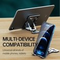 thumbnail image 3 of HEVIRGO Aluminum Alloy Phone Holder High Strength Ultra-thin Foldable Universal Desk Cell Phone Stand for Watching Video, 3 of 10