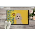 thumbnail image 2 of Carolines Treasures 18 x 27 in. Summer Sunflowers Toy Cream Poodle Indoor or Outdoor Mat, 2 of 5