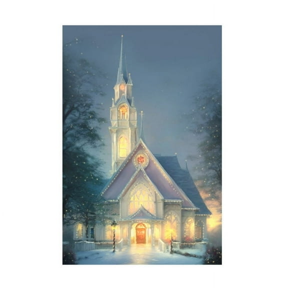 Joel Christopher Payne 'Christmas Church' Canvas Art