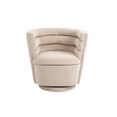 thumbnail image 7 of Swivel Accent Chair with Storage, Velevt Upholstered Single Sofa Chair with Soft Embraces Backrest, Multifunctional Living Room Chairs for Reading Room, Bedroom, Office, Beige, 7 of 7