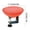 Red, variant on FEOLGEHLY Deck Mounted Bird Bath for Outside, Metal Bird Feeders Bowl with Adjustable Sturdy Steel Fence Clamp, Bee Watering Station for Garden, for Garden Patio Yard Deck Balcony Railing, Hot Pink