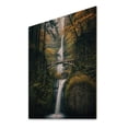 thumbnail image 2 of Designart "Oregon Multnomah Falls Scenery Cascading Beauty" Oregon Print on Natural Pine Wood, 2 of 5