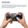 thumbnail image 5 of Gaming Triggers Mobile Game Controller Classic Style 1 Pair MN Fire Key Shooter High Sensitive Clear, 5 of 5