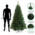 thumbnail image 4 of Netrum 6ft Artificial Pre-lit Christmas Tree Green Xmas Tree w/ Easy Assembly, Hinged Branches & Foldable Base, 4 of 11