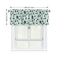 thumbnail image 4 of Forest Trees Bigfoot And Jackalope Curtain Valance, Light Filtering Short Rod Pocket Window Treatment For Living Room, Bedroom, Kitchen, Bathroom, 1 Panel, 54" W X 18" L, 4 of 7