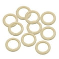 thumbnail image 1 of 10 Piezas de s de Artesanía Piezas de de Joyería Colgante Artesanías Bricolaje Bebé Mordedor J 50mm Soledad lazo de madera de color natural, 1 of 7