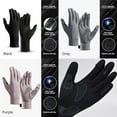 thumbnail image 5 of Rigardu Riding Gloves for Men Women Gloves for Cold Weather Winter Gloves for Men Women Non Slip Touchscreen Working Gloves Index Fingerless & Thumbless, 5 of 9