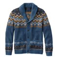 thumbnail image 3 of Birdeem Cardigan d'Hiver pour Hommes Veste à Boutons Manches Longues Col Rabattu Chandail en Brocart, 3 of 12