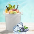 thumbnail image 6 of MOQIN 6 Pcs 1L Ice Cream Buckets with Lids and Handles Summer Cocktail Drink Buckets Clear Plastic Containers Ice Cream Tub Reusable Plastic Pail for Summer Beach Supplies, 6 of 9