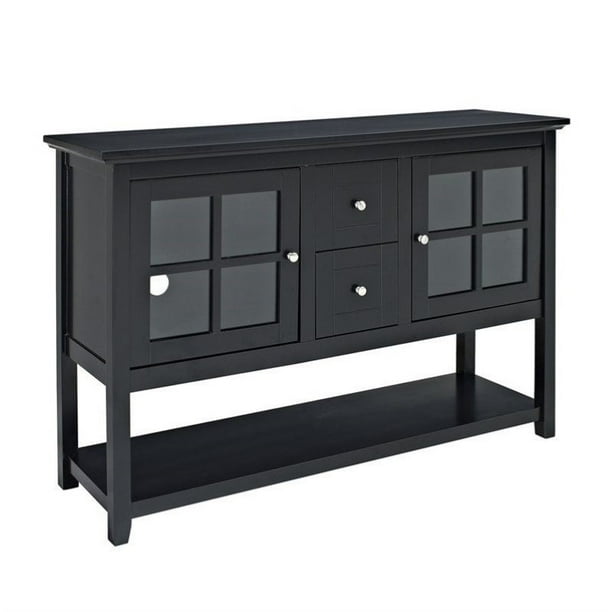 Pemberly Row 52 Wood Console Table Tv Stand In Black Com Pemberly Row 52 Wood Console Table Tv, All Modern Black Console Table
