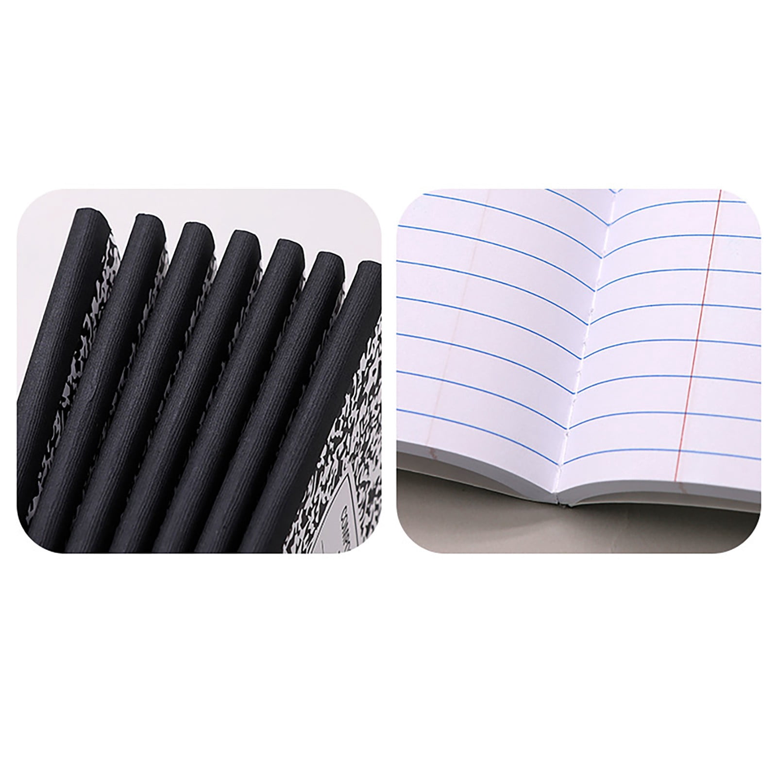 Composition Notebook 1 Pack Wide Ruled 100 Sheets Marble Cover 9.75x7.5in Sewn Binding