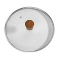 thumbnail image 2 of Tapa de vidrio de 22 cm, tapa universal para ollas, sartenes, portátiles, transparentes, con ventilación de , cubierta de repuesto para ollas de, 2 of 8