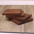 thumbnail image 5 of 1pcs Wooden Coaster Pad Beech Black Walnut Non-slip Cup Mat Insulated Teacup Beech Mat For Crafts Wedding Party Table Decoration, 5 of 6