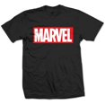 thumbnail image 1 of Marvel Comics - Camiseta Logo Caja de Algodón para Adultos Unisex (Negro), 1 of 2
