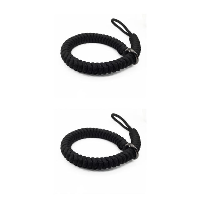 Correa de muñeca Methold Cuerda de paracaídas para cámara inteligente Accesorios Negro 2piezas