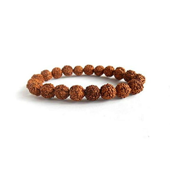 Natural 5 Face Rudraksha Bracelet 6mm Rudraksha Elastic Bracelet