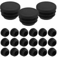 thumbnail image 5 of 40 PCS enchufes de plástico Tubas Tapas del extremo de la silla Tapas de tubo redondas muebles redondos deslizadores deslizadores para silla muebles estante de gabinete, 5 of 5