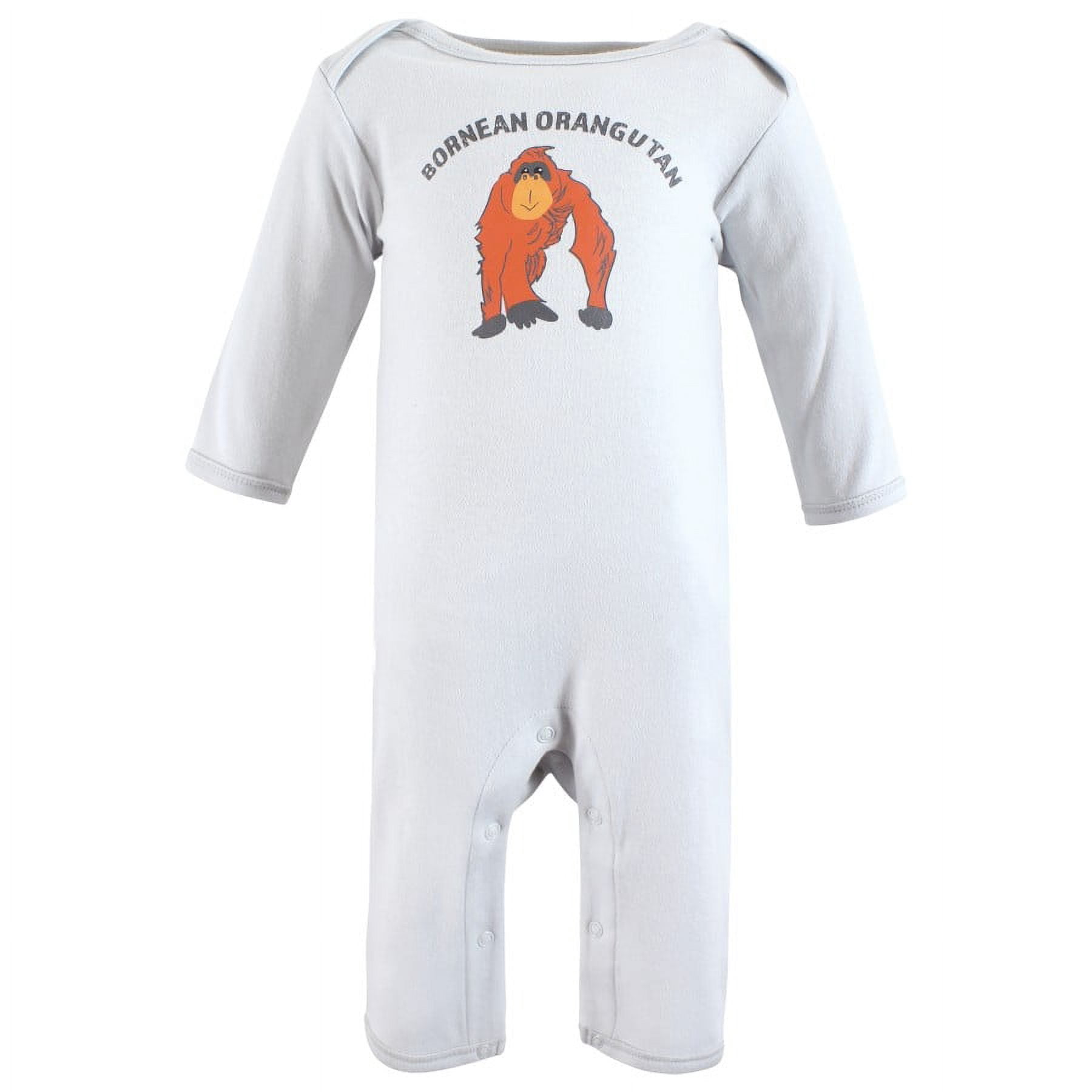Touched by Nature Organic Cotton Coveralls, Endangered Rhino, 6-9 Months