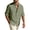 Army Green, variant on Zimjoy Men's Beach Linen Shirts Summer Breathable Long Sleeve Shirts Casual Sun Protection Button Up Tops with Chest Pocket, Black L