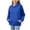 Blue, variant on Hoodies for Child Girls Boys Preppy Long Sleeve Hooded Sweatshirt Pullover with Pocket Lightweight Hoodies for Girls Boys