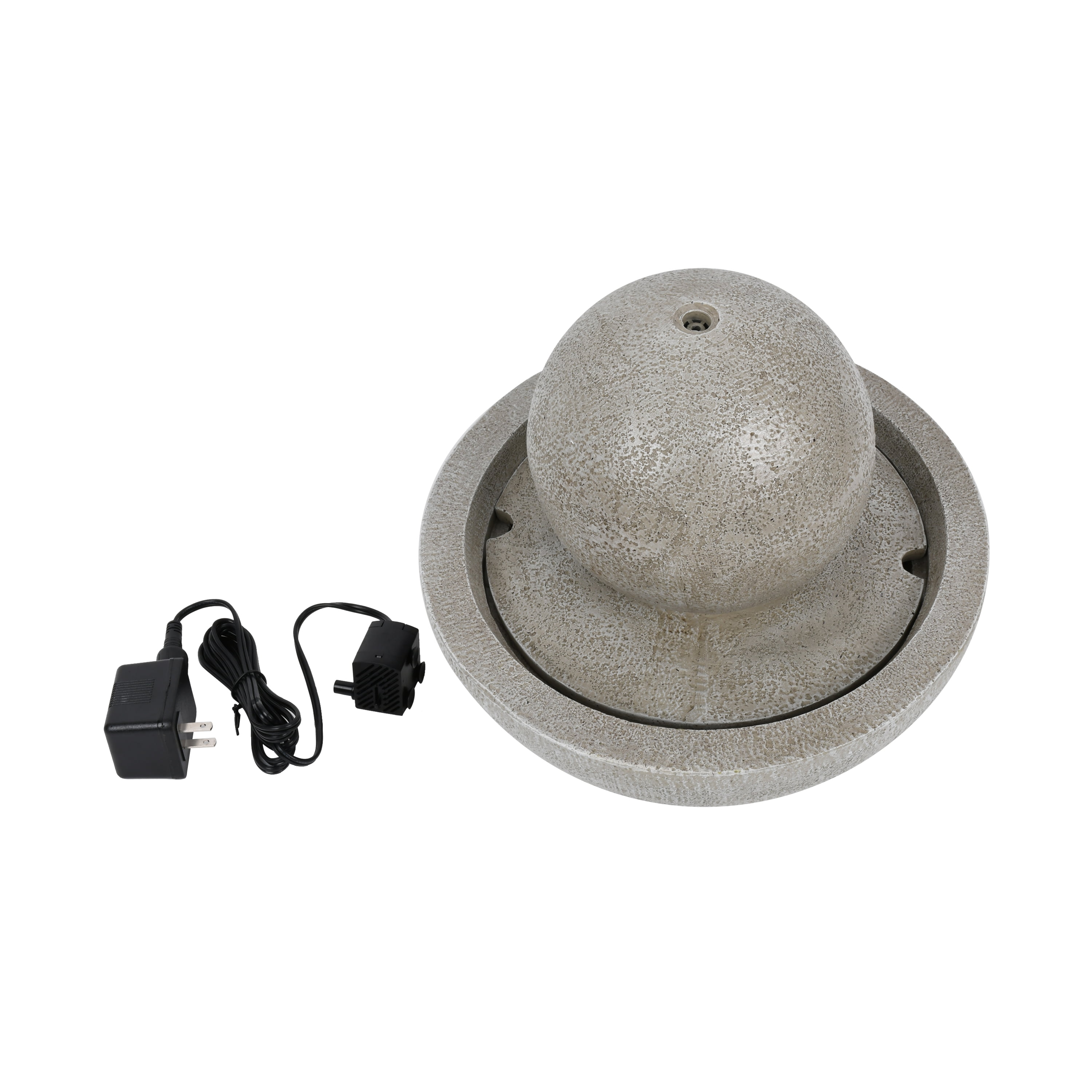 Better Homes & Gardens 12''D Outdoor Resin Tan Tabletop Fountain