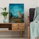 thumbnail image 5 of Qisvanset 12x16 Inch Mysterious Woman with Bluebirds Golden Leaves Canvas Painting Wall Art, 5 of 5